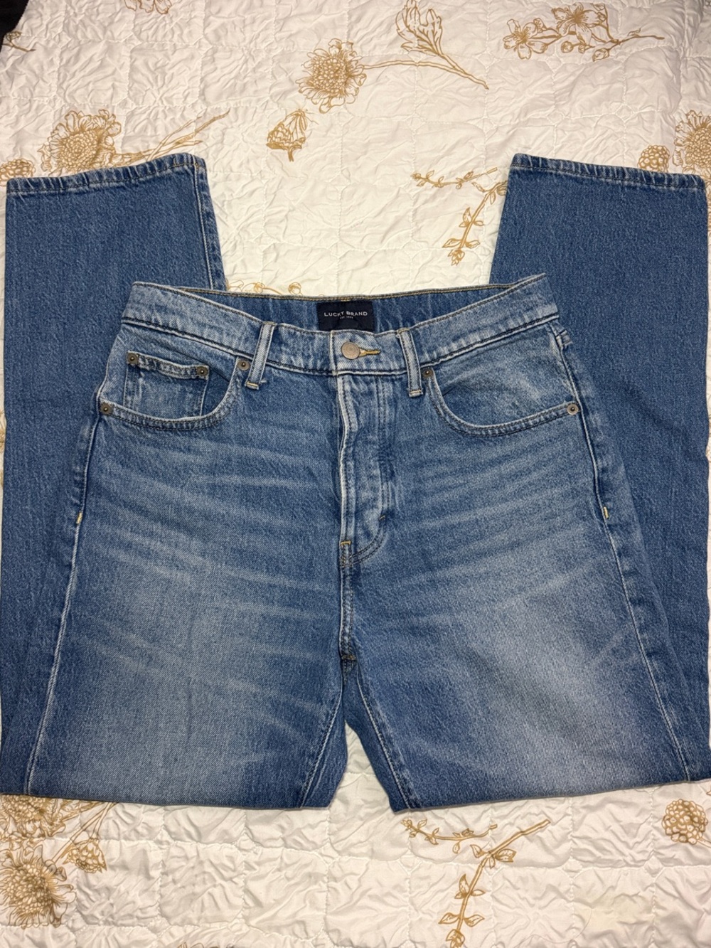 Lucky Brand Men's Straight Jeans - Medium Blue